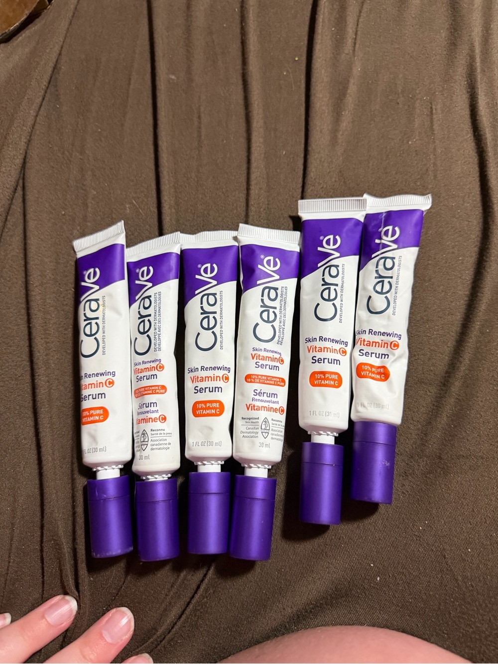 CeraVe Skin Renewing Vitamin C Serum - White & Purple
